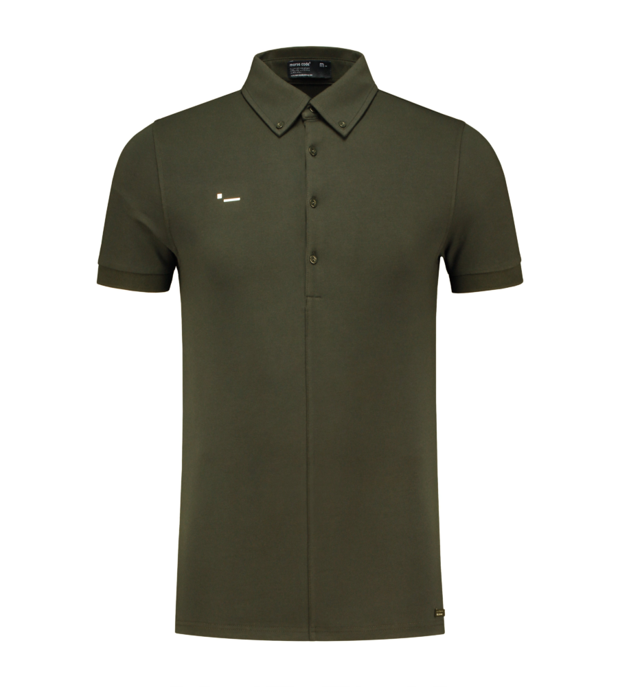 Jersey stretch - Military olive afbeelding 1